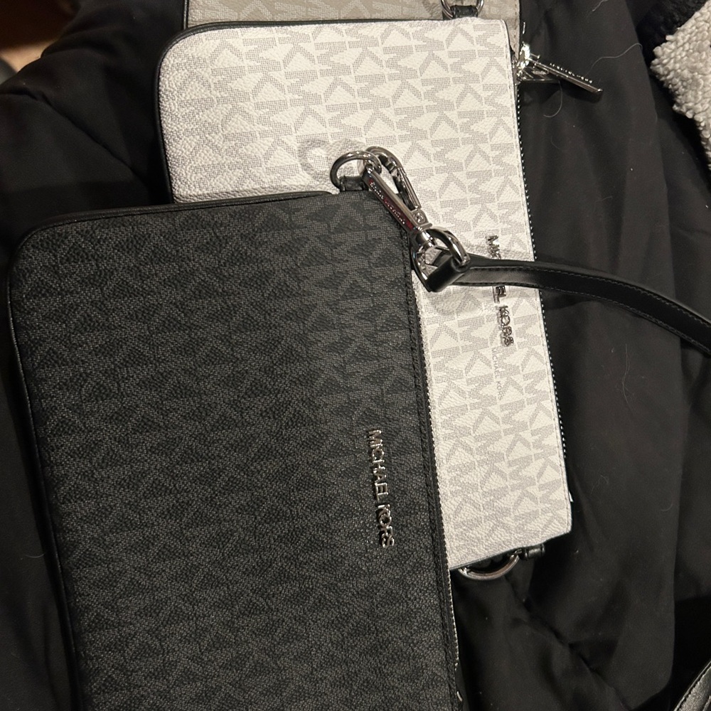 Michael Kors Monochrome Wristlet Duo